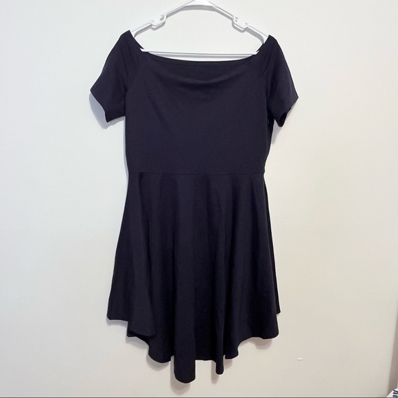 NWT Navy Blue off the Shoulder High Low Dress Womens Size XL - Picture 5 of 10